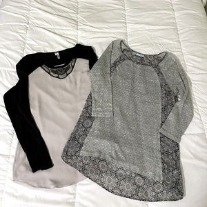 Two womens tops